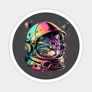 Astronaut Cat Space Cat Galaxy Kitten Magnet